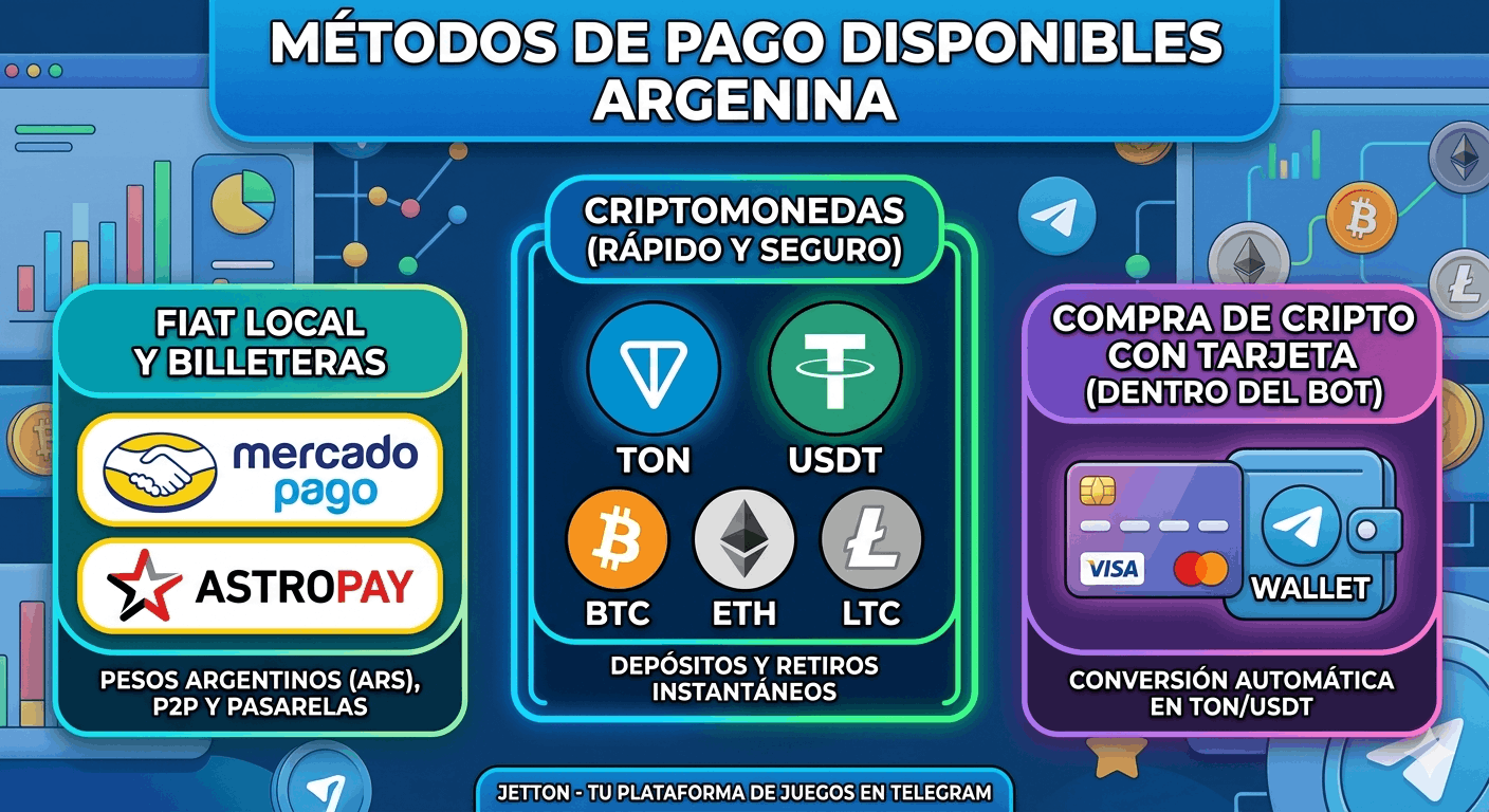 Métodos de pago disponibles en Aguero Juegos Argentina — Mercado Pago, Visa, transferencia bancaria